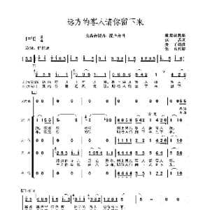远方的客人请你留下来_歌谱投稿_词曲:范禹词 麦丁编曲