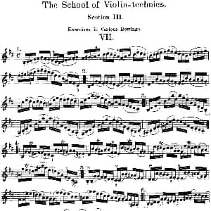 小提琴谱 | 史拉迪克小提琴技术练习 第3册 Ⅶ