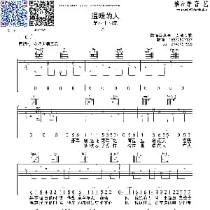 温暖的人 吉他谱 齐一 音艺乐器
