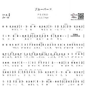 青鸟_歌谱投稿_词曲:水野良树 江口亮