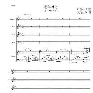 老年时光_歌谱投稿_词曲:张永红,方宏建 张永红