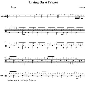 Bon Jovi Living on a prayer 爵士鼓谱
