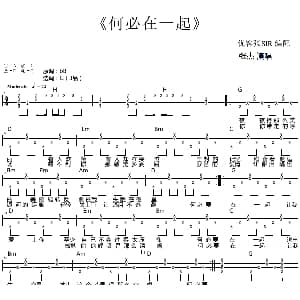 何必在一起 吉他谱 张杰