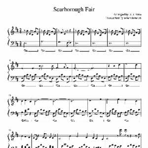 Scarborough Fair_歌谱投稿_词曲:Traditional Paul Frederic Simon / Art Garfunkel