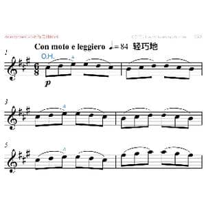 丹克拉练习曲No.6_歌曲简谱_词曲: 丹克拉