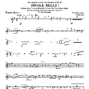 萨克斯谱 | JINGLE BELLS！ 第一次中音萨克斯分谱