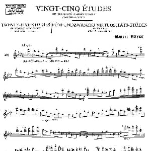 长笛曲谱 | Moyse 25 Studies after Czerny flute 之20 25首改编自车尔尼作品的练习曲 Moyse