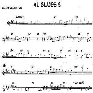 萨克斯谱 | BLUES2 15首爵士练习曲之6 Bob Mintzer
