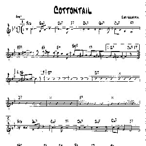 COTTONTAIL 降B爵士乐谱