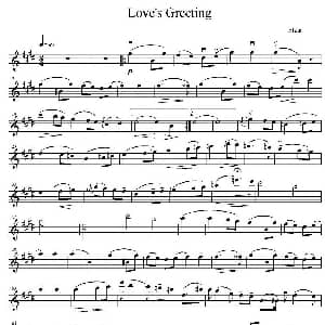 小提琴谱 | Love's Greeting 爱的致意