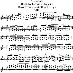 小提琴谱 | 史拉迪克小提琴技术练习 第2册 Ⅷ