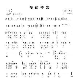 爱的神光_歌曲简谱_词曲:王天宇 鲁新华