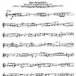 萨克斯谱 | What A Wonderful World