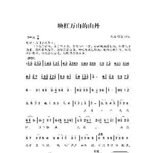 映红万山的山丹_歌曲简谱_词曲:巴石 巴石