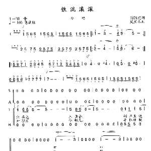 铁流滚滚_歌曲简谱_词曲:刘国建 楚兴元