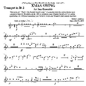 XMAS SWING 第二降B小号分谱