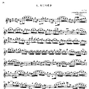 长笛曲谱 | 中高级练习 连奏与清晰吹奏练习 乐曲部分 库朗特舞曲