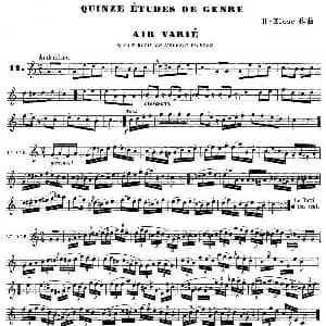 萨克斯谱 | H Klose练习曲 Quinze etudes de genre—11 H Klose