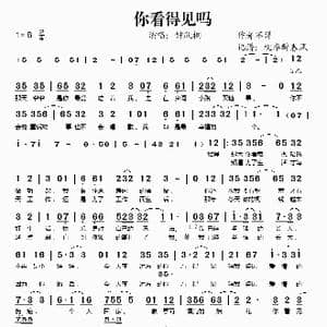 你看得见吗_歌谱投稿