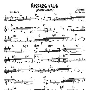 FARFARS VALS 降B爵士乐谱