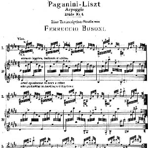 6首帕格尼尼大练习曲 钢琴谱 弗兰茨 李斯特
