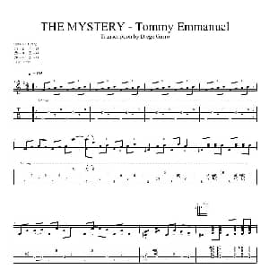 tommy emmanuel the mystery 吉他谱
