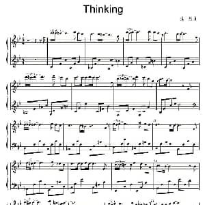 Thinking 钢琴谱 张一益