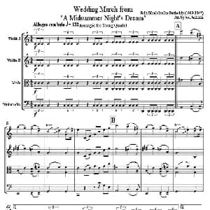 小提琴谱 | Wedding March from