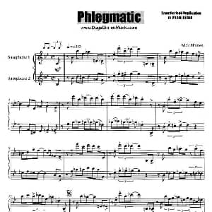 萨克斯谱 | Phlegmatic 二重奏