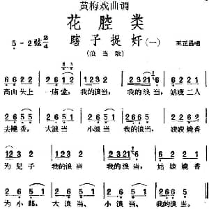 黄梅戏谱 | 黄梅戏曲调花腔类 瞎子捉奸 2首