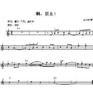 电子琴谱 | 啊 朋友！