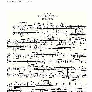 Sonata in E Minor D.566 钢琴谱