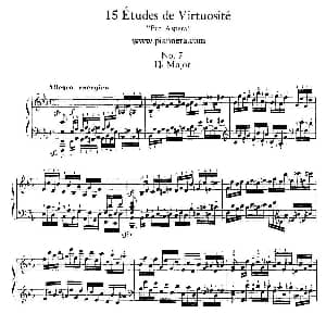 15 Etudes de Vortuosite Op.72 钢琴谱 莫里兹 莫什科夫斯基
