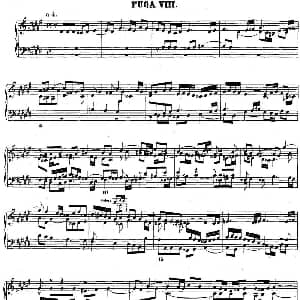 巴赫 平均律钢琴曲集 第二卷 之赋格曲 钢琴谱 巴赫