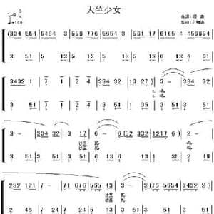 天竺少女_民歌简谱_词曲:阎肃 许镜清