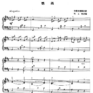 手风琴谱 | 鹦鹉 印度尼西亚民歌 刘文林改编