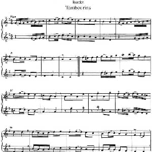 长笛曲谱 | 博埭特长笛二重奏 Tambourins Bordet 博埭特