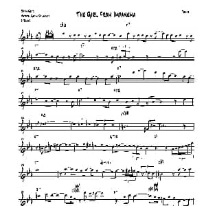 萨克斯谱 | The Girl From Impanema