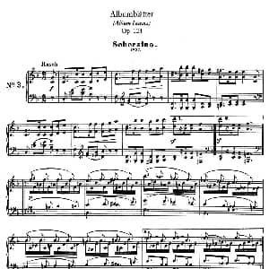 Albumblätter Op.124 钢琴谱 罗伯特 舒曼
