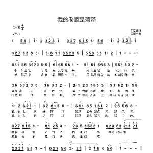 我的老家是菏泽_歌曲简谱_词曲:郭万里 黄进军