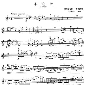 小提琴谱 | 小夜曲 Serenadc 舒伯特作曲版 舒伯特