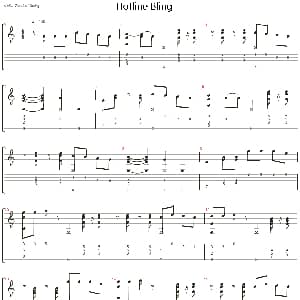 Hotline Bling 吉他谱