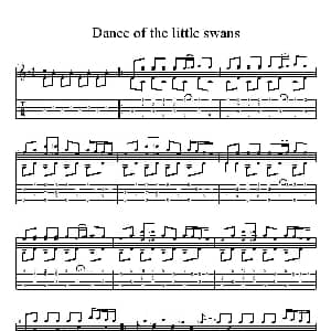 Dance of the little swans 吉他谱 柴可夫斯基