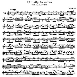 萨克斯谱 | klose 25首萨克斯练习曲 24