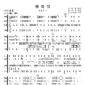 梅花引_歌曲简谱_词曲:韩静霆 徐沛东