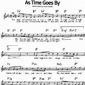 蓝调音乐:As Time Goes By_外国歌谱