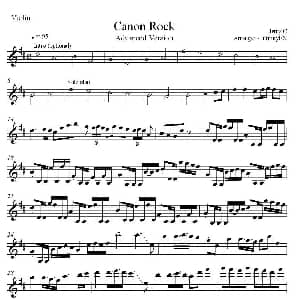 小提琴谱 | Canon Rock 卡农 摇滚