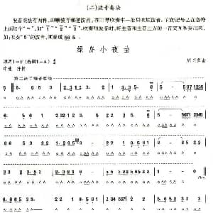 口琴谱 | 考级五级曲目 绿岛小夜曲 周兰萍