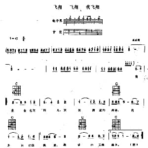 飞翔 飞翔 我飞翔 电子琴吉他弹唱谱