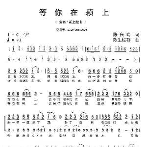 等你在颖上_歌曲简谱_词曲:陈兴铃 陈生铠群
